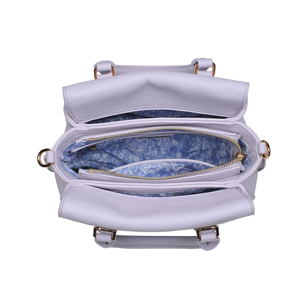Product Image of Urban Expressions Emmylou Satchel NA-840611146496 View 4 | Lavender
