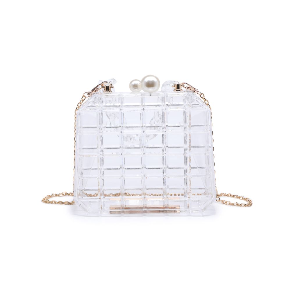 Product Image of Urban Expressions Pearl Minaudiere 818209010535 View 7 | Clear