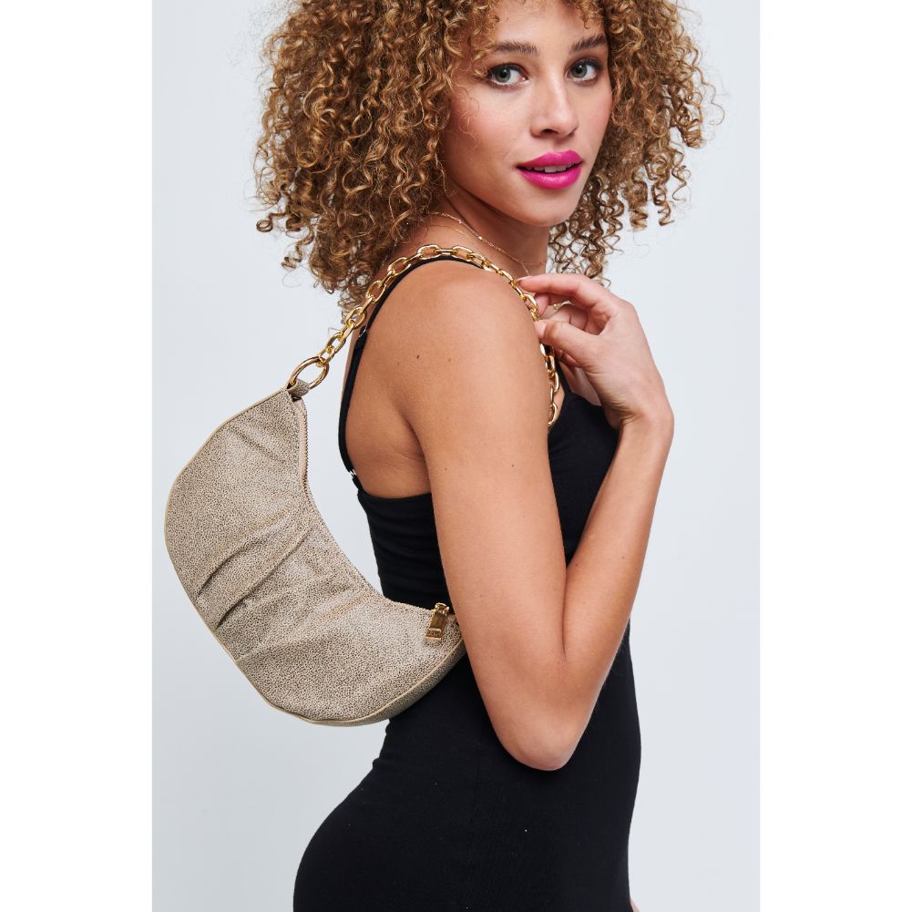 Woman wearing Natural Urban Expressions Paige Crossbody 840611179715 View 3 | Natural