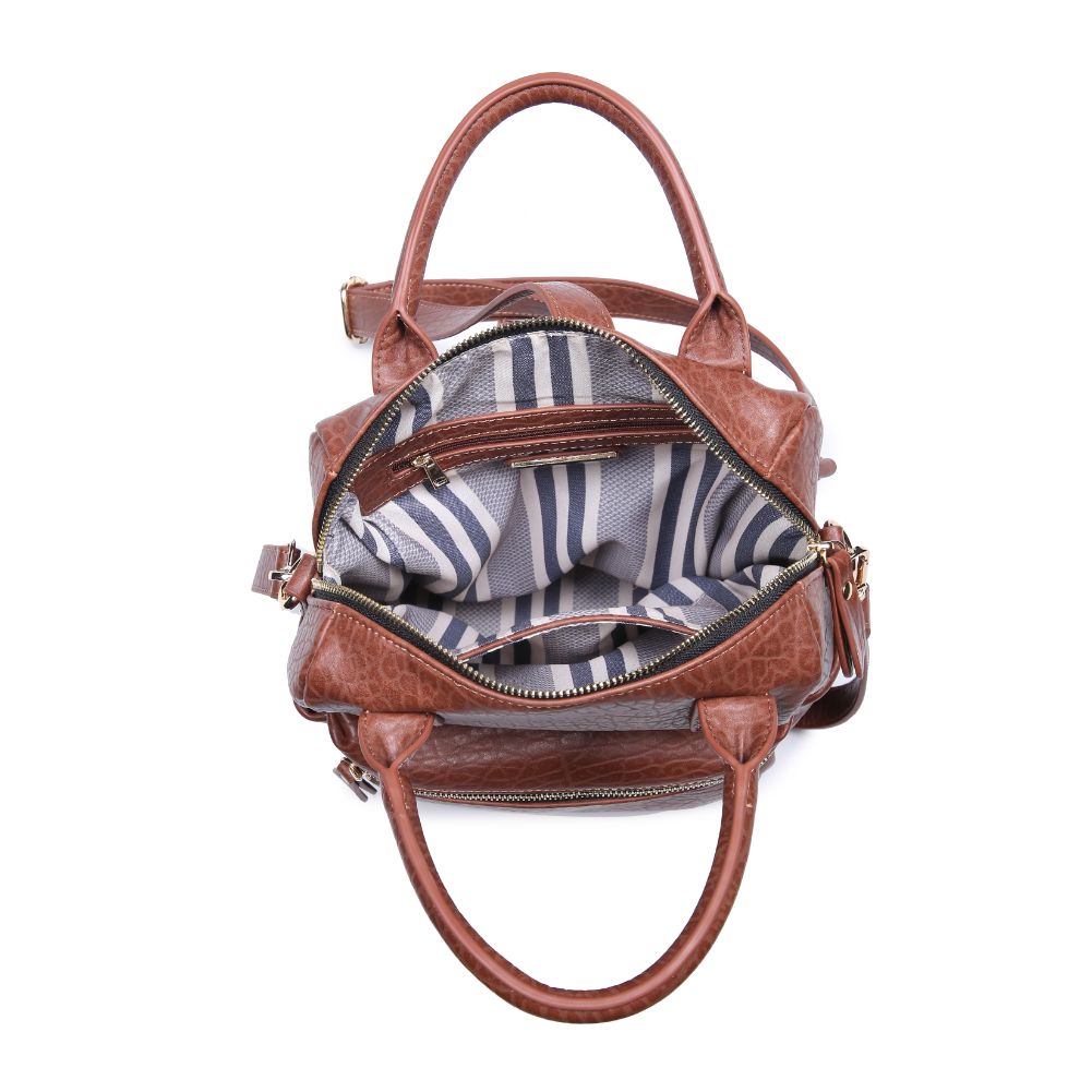 Product Image of Urban Expressions Andre Textured Backpack NA-840611164483 View 4 | Cognac