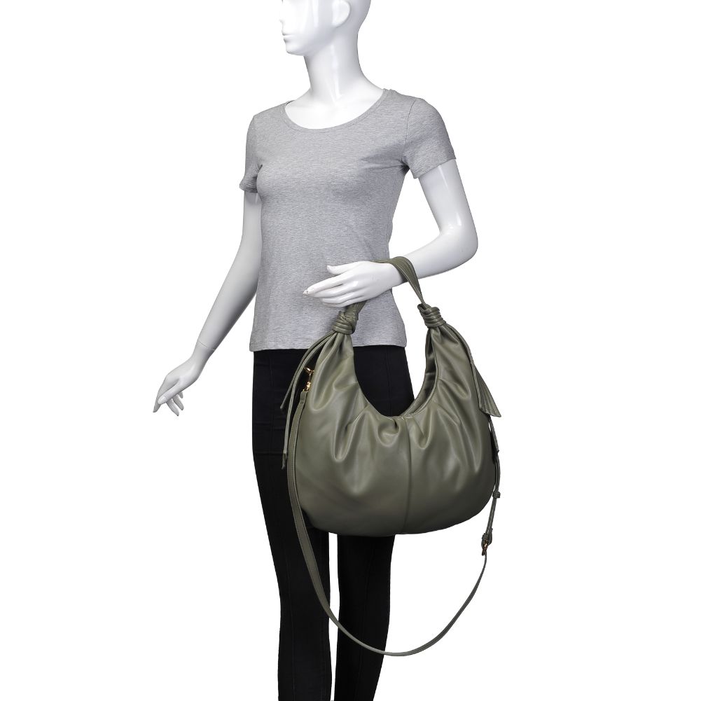 Product Image of Urban Expressions Marcy Hobo 840611174673 View 5 | Olive