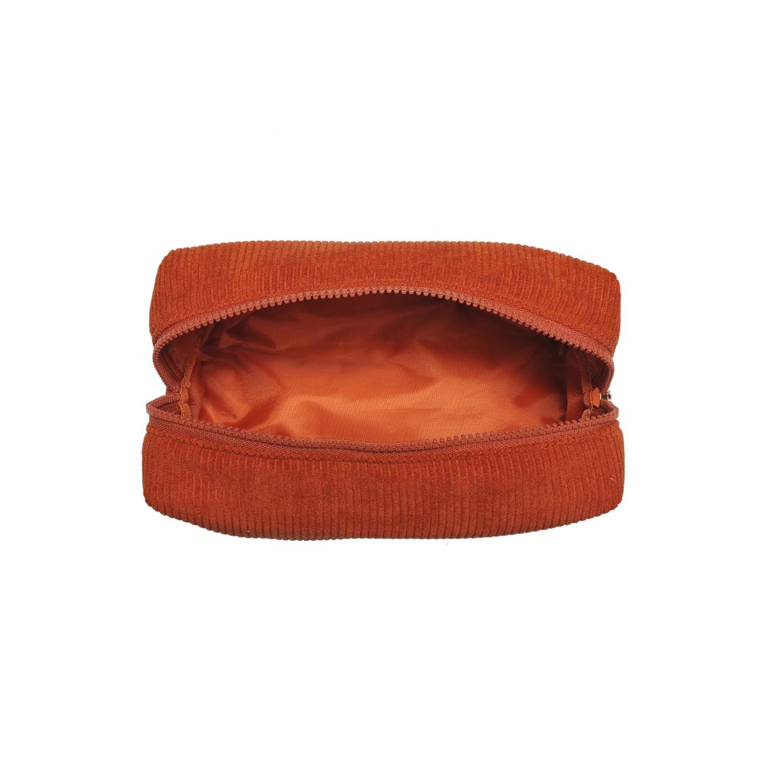 Urban Essentials Cordially Yours - Corduroy Cosmetic & Travel Organizer Pouch 840611196996 View 8 | Cinnamon