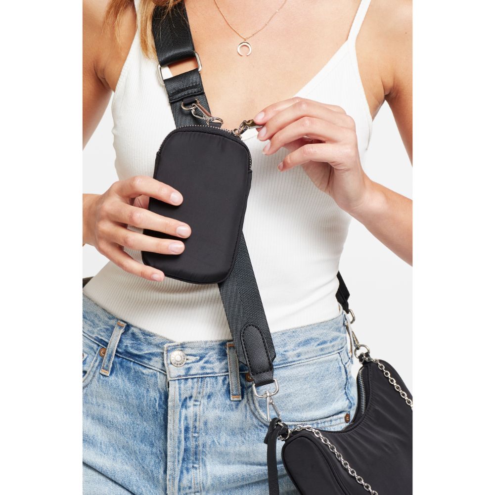 Woman wearing Black Urban Expressions Joss - Nylon Crossbody 840611176806 View 3 | Black