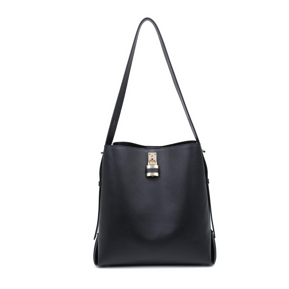 Woman wearing Black Urban Expressions Caroline Hobo 840504208331 View 5 | Black
