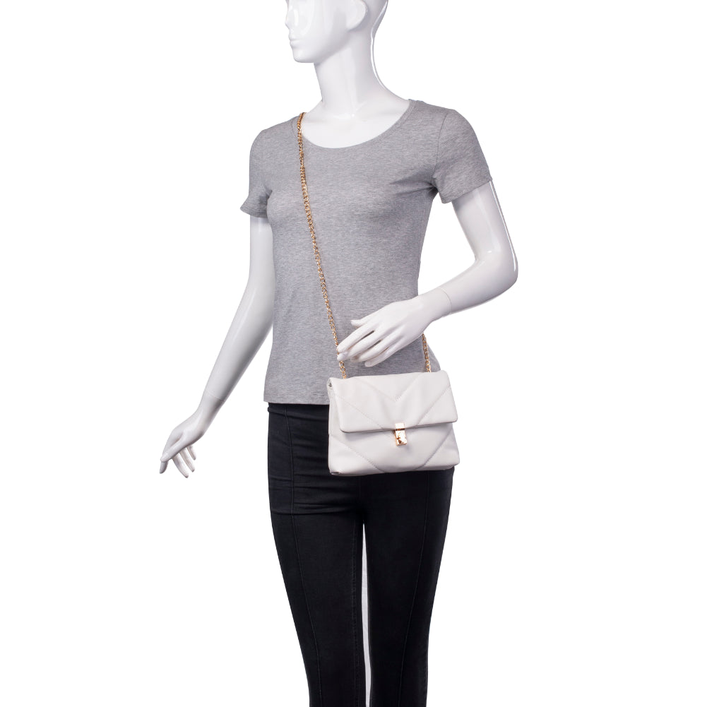 Product Image of Urban Expressions Samantha Crossbody 840611178916 View 5 | White
