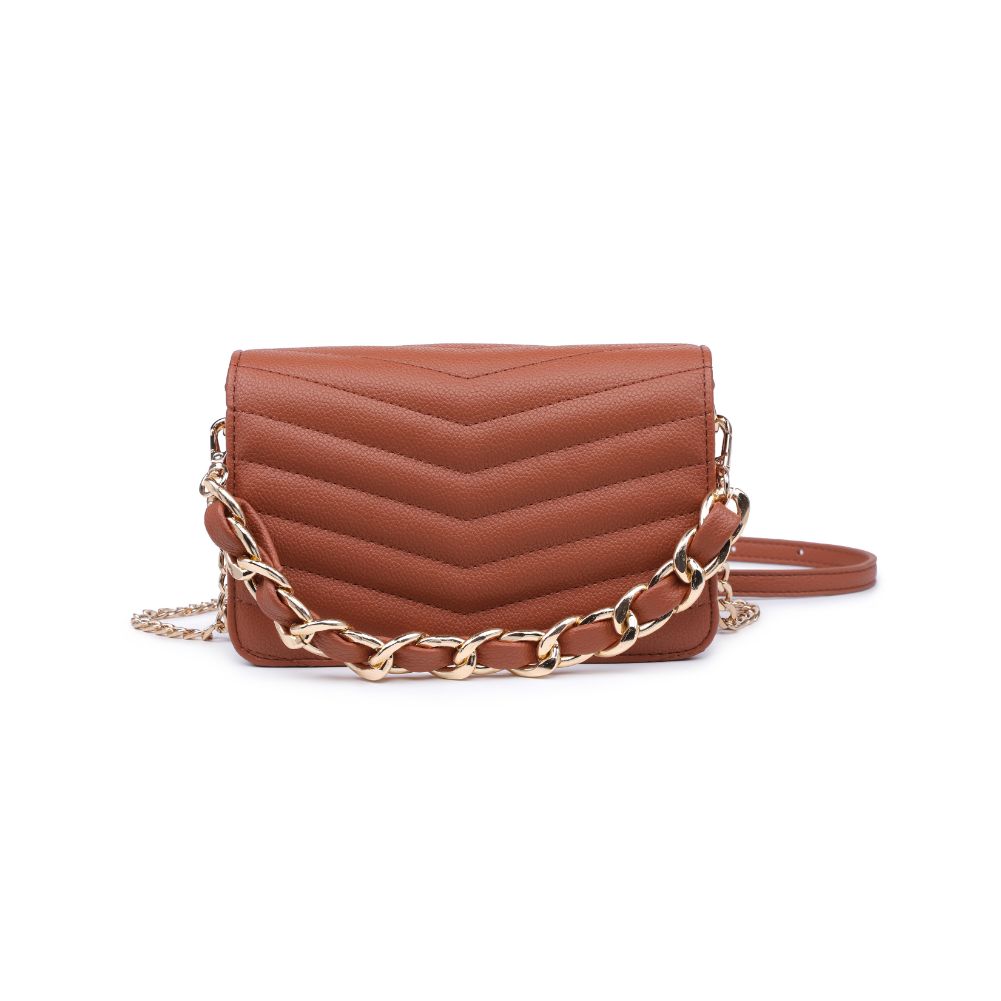Product Image of Urban Expressions Genny - Chevron Stitch Crossbody 818209011082 View 5 | Tan