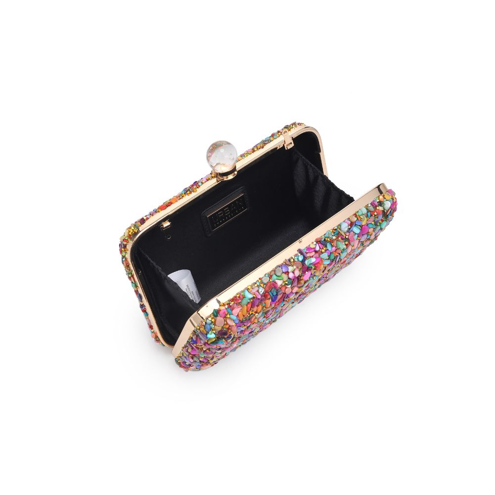 Woman wearing Pink Multi Urban Expressions Penelope Evening Bag 840611114075 View 9 | Pink Multi