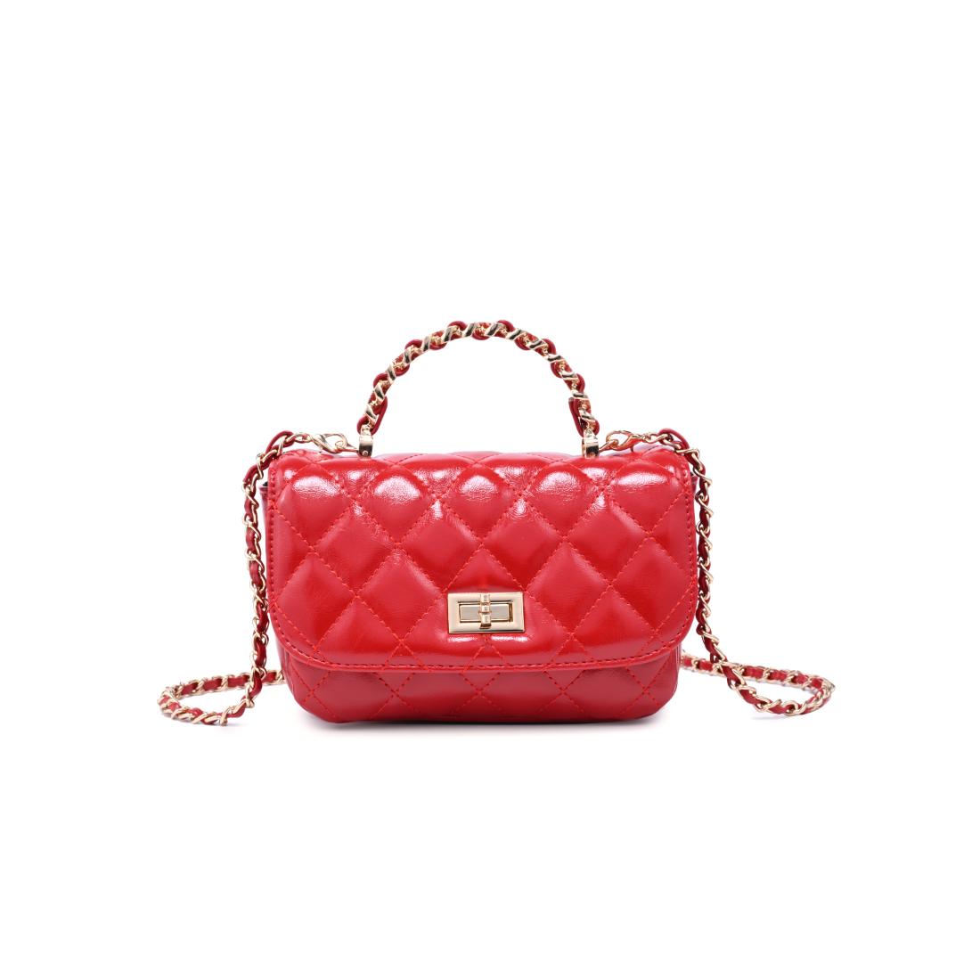 Woman wearing Red Urban Expressions Leo Crossbody 840504205064 View 5 | Red