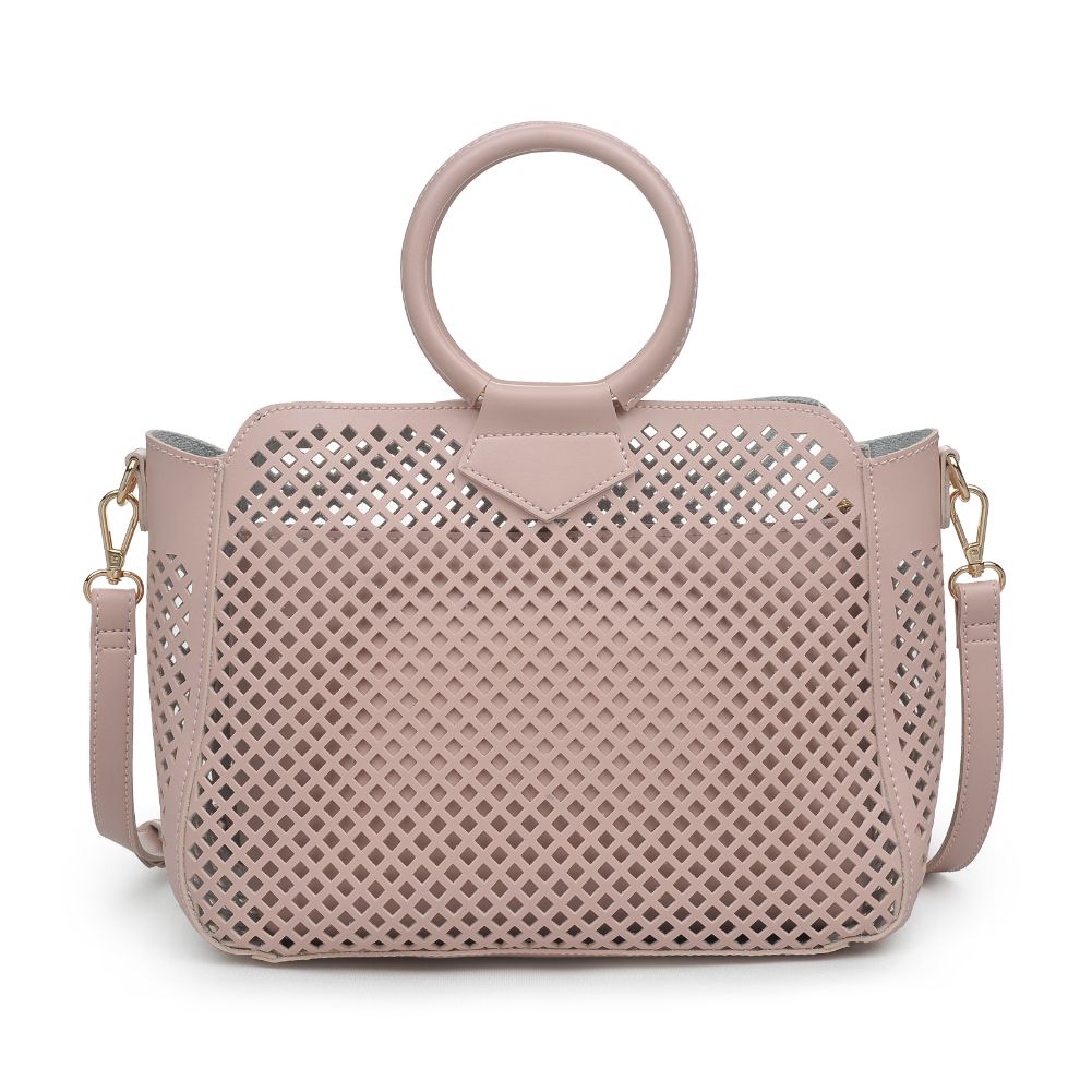 Woman wearing Blush Urban Expressions Jaclyn Satchel 840611169655 View 7 | Blush