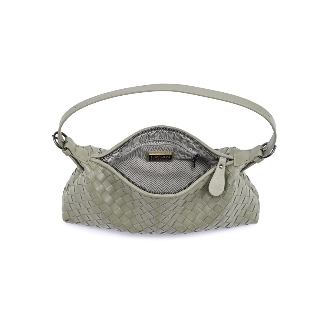 Woman wearing Sage Urban Expressions Audrey Shoulder Bag 840504204074 View 9 | Sage