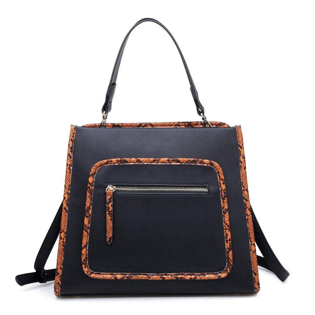 Woman wearing Black Urban Expressions Kai Satchel 840611155733 View 5 | Black