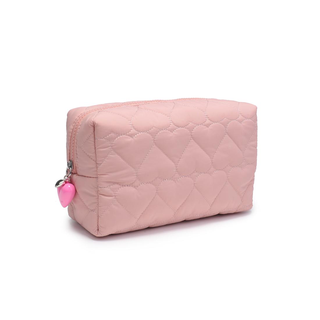 Urban Essentials Pull My Heart Cosmetic & Travel Organizer Pouch 840611196989 View 6 | Rose