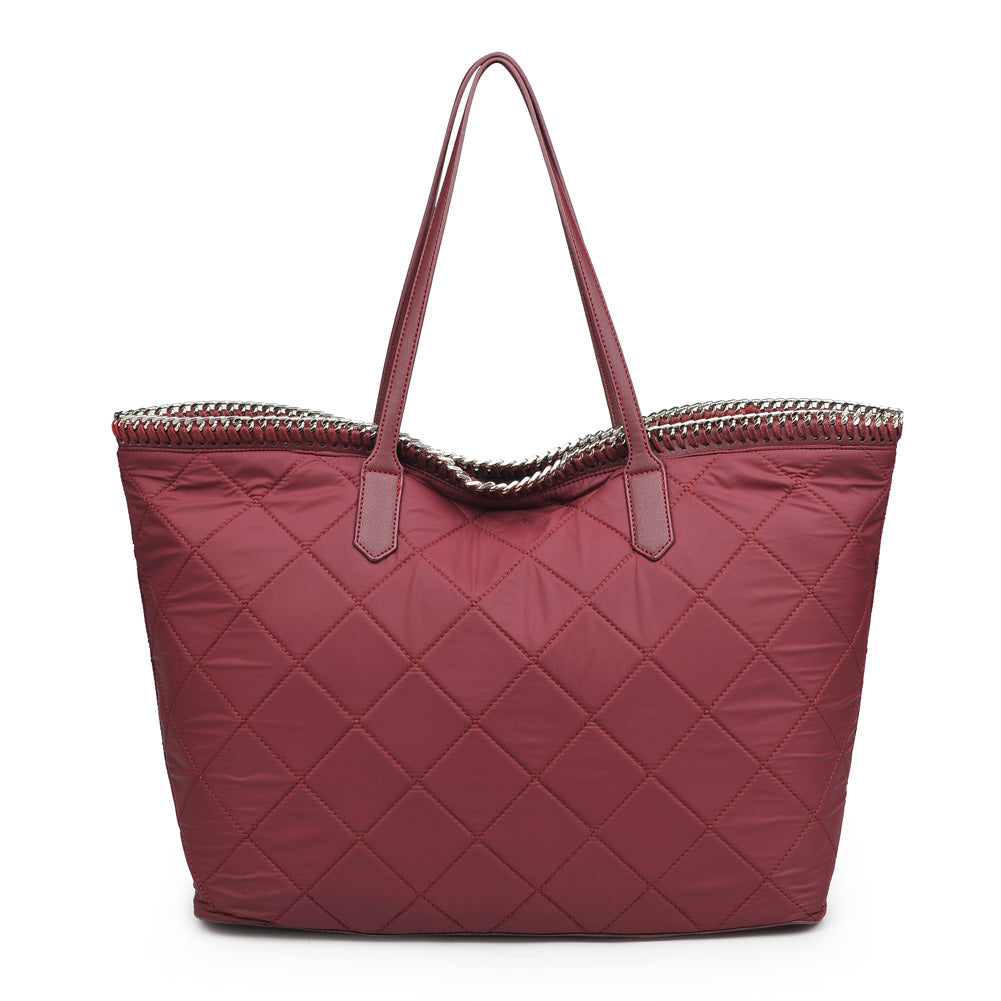 Product Image of Urban Expressions Rush Tote 840611156556 View 3 | Burgundy
