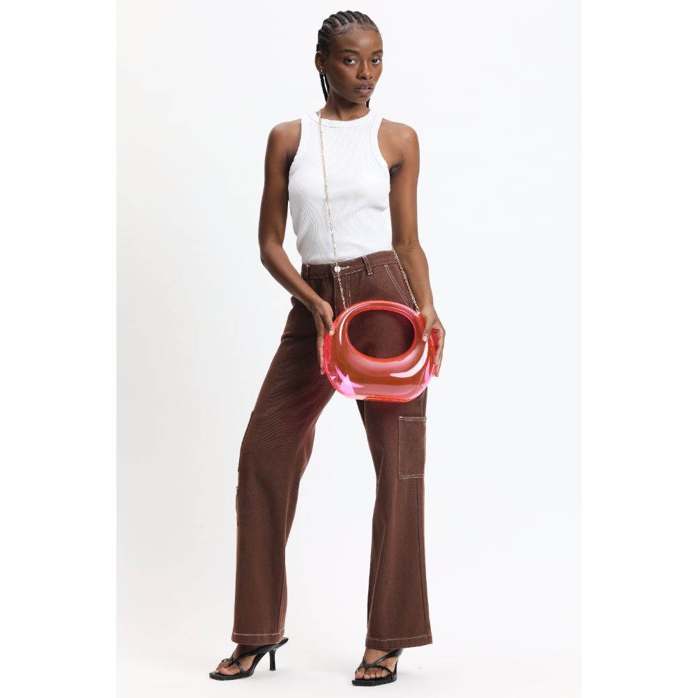 Woman wearing Light Pink Urban Expressions Bess Evening Bag 840611116932 View 4 | Light Pink