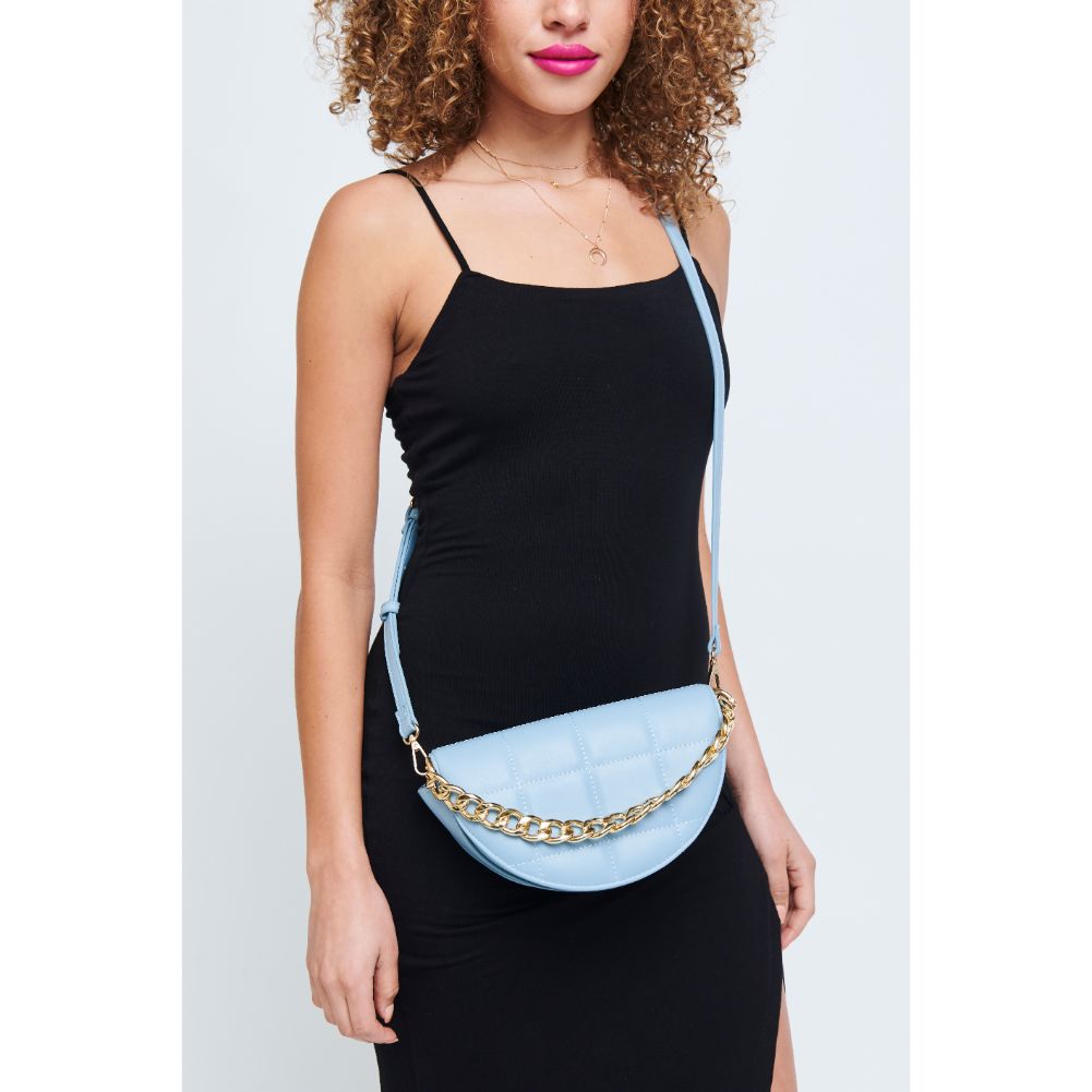Woman wearing Blue Urban Expressions Natalie Crossbody 840611178633 View 1 | Blue