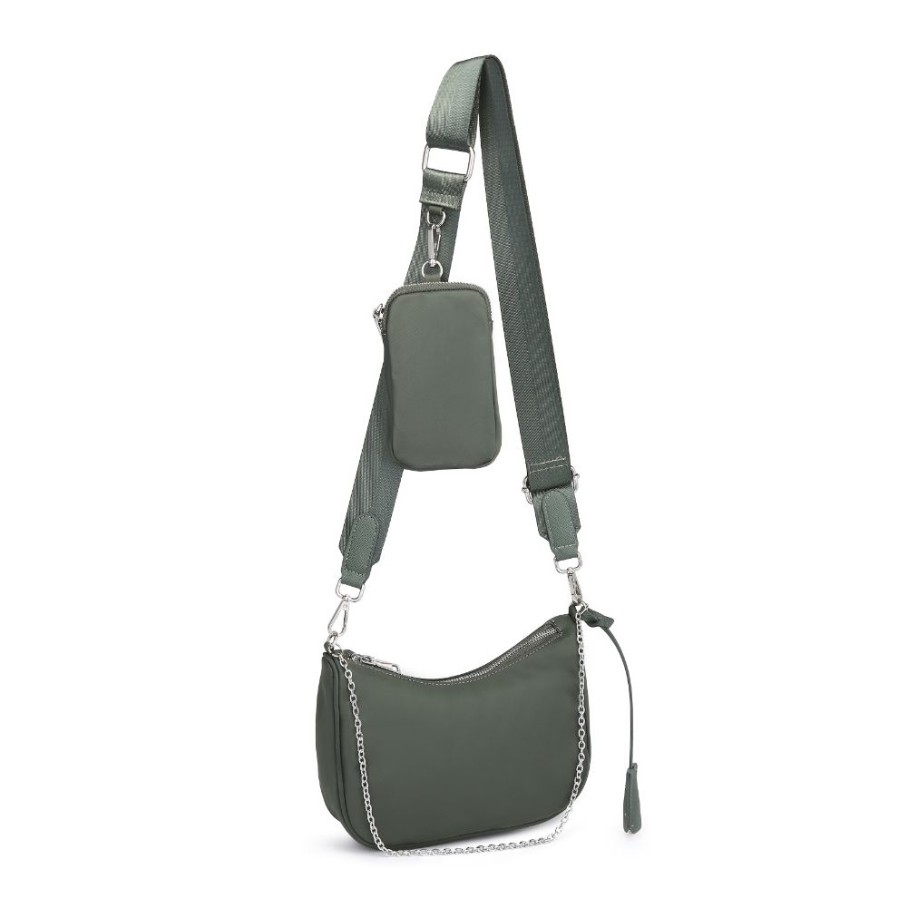 Product Image of Urban Expressions Joss - Nylon Crossbody 840611178466 View 6 | Hunter Green