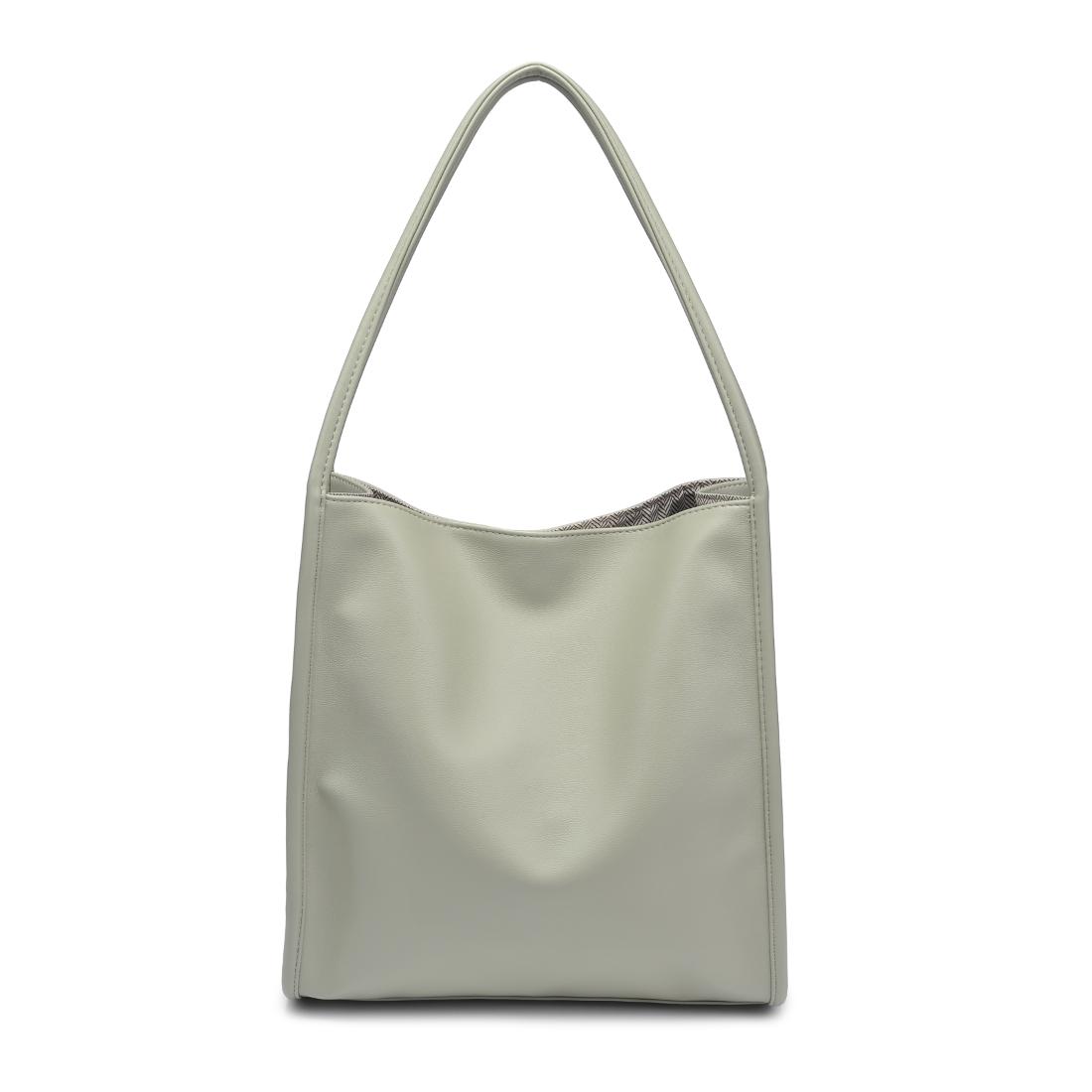 Woman wearing Sage Urban Expressions Hera Tote 840611145215 View 7 | Sage