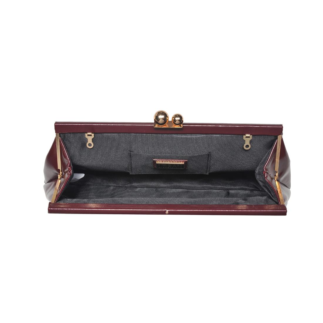 Product Image of Urban Expressions Joplin - Kisslock Clutch 840504200793 View 8 | Burgundy