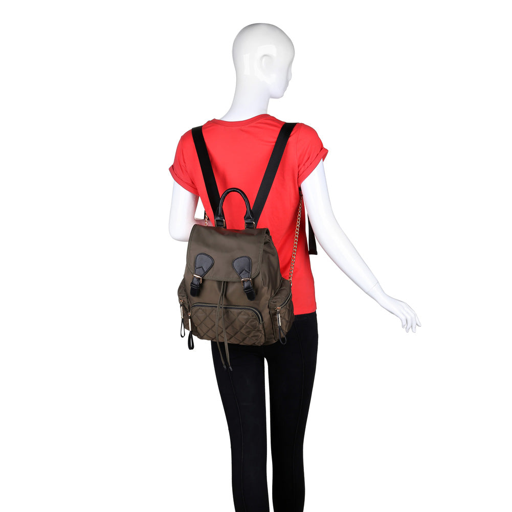 Product Image of Urban Expressions Waltz Backpack NA-840611154897 View 5 | Olive