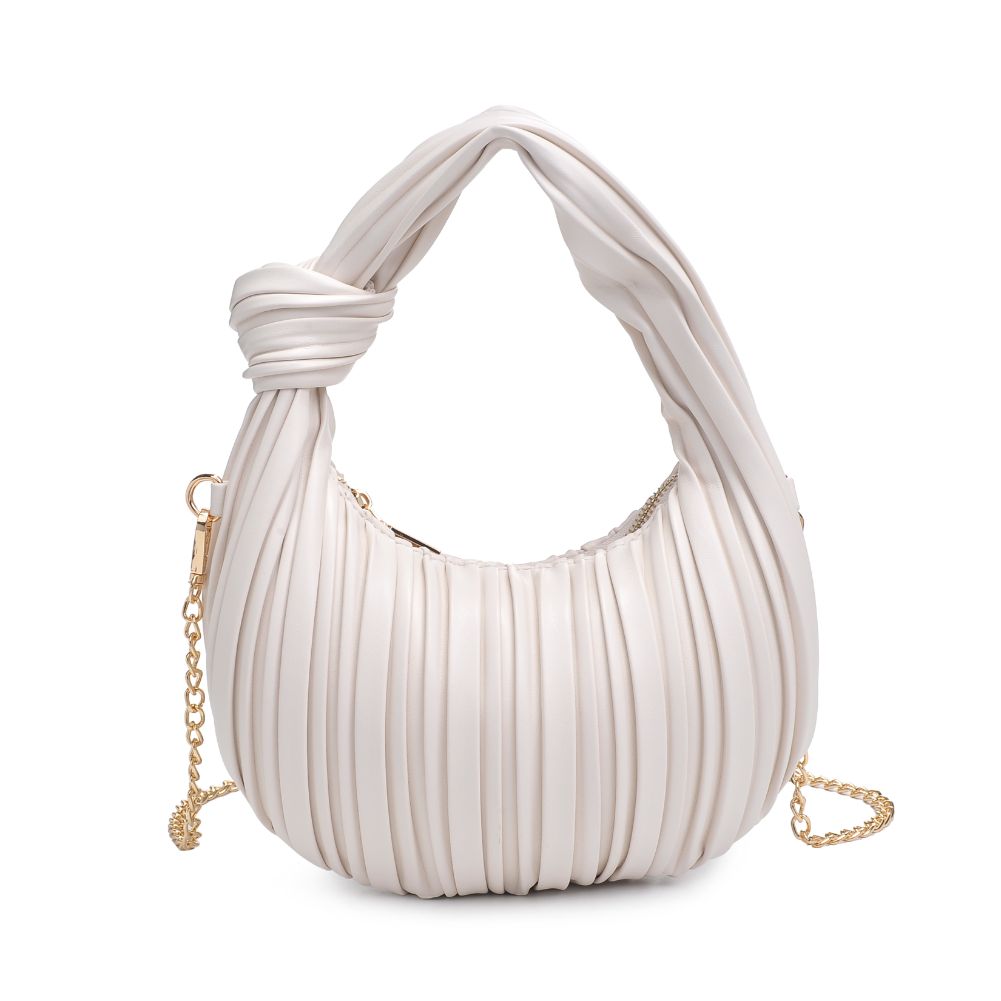 Woman wearing Oatmilk Urban Expressions Fawna  - Pleated Crossbody 840611106414 View 5 | Oatmilk