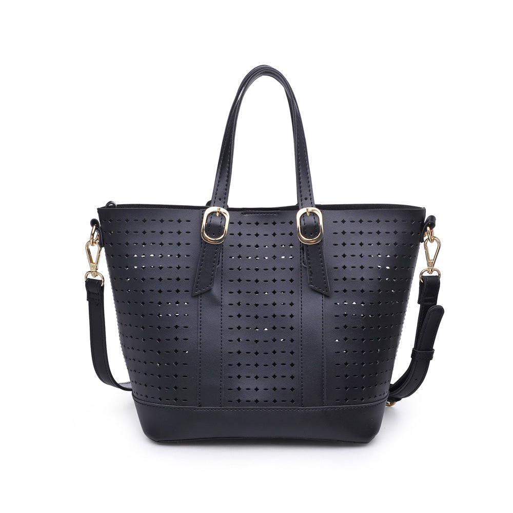 Woman wearing Black Urban Expressions Magnolia Tote NA-840611158826 View 7 | Black