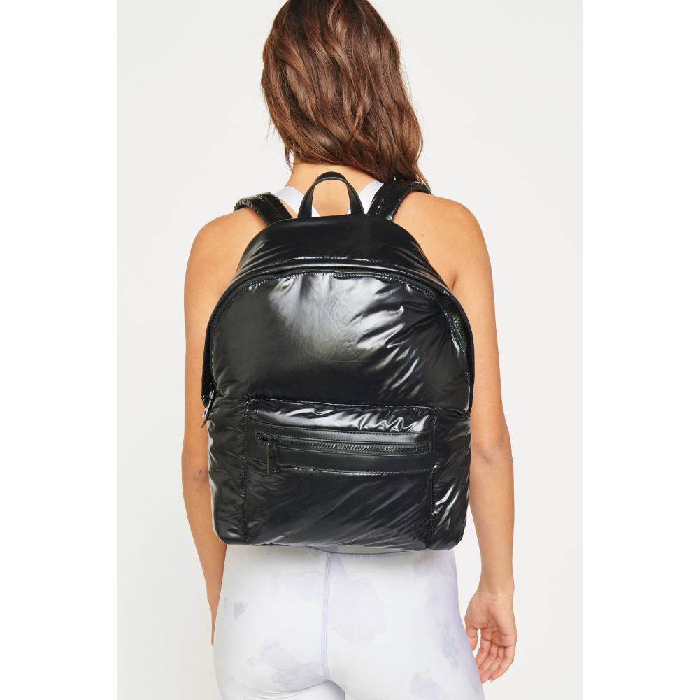 Woman wearing Black Urban Expressions Emerson Backpack 840611178503 View 1 | Black