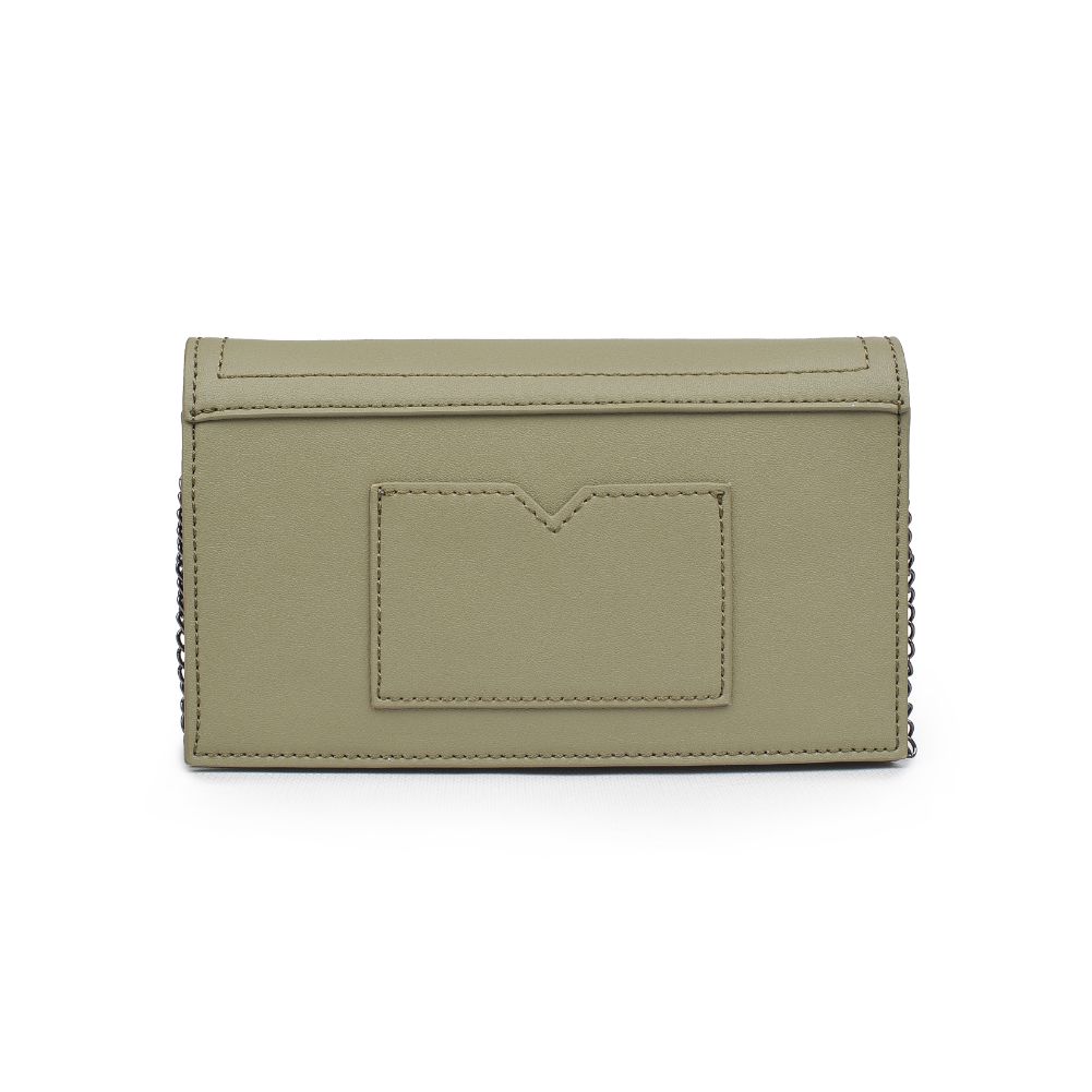 Product Image of Urban Expressions Perry Clutch NA-840611166302 View 3 | Olive