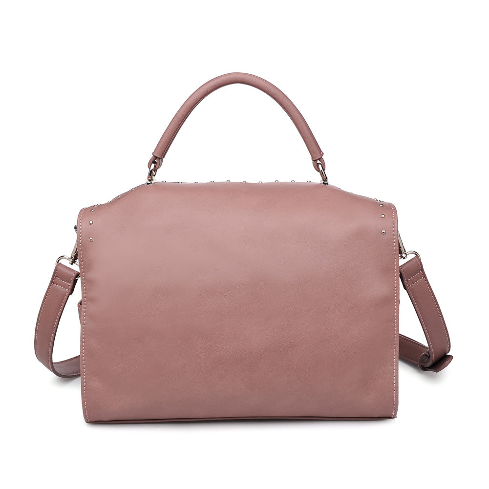 Product Image of Urban Expressions Madden Satchel 840611153760 View 3 | Mauve