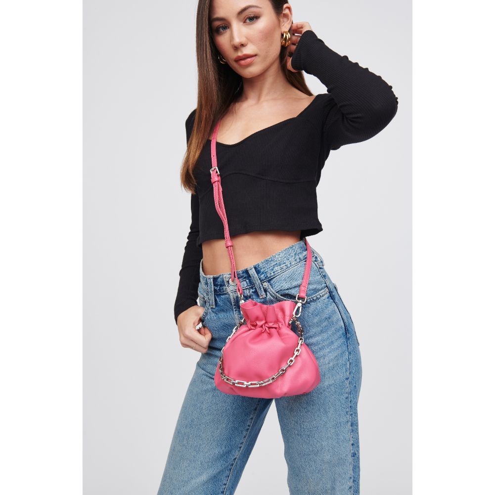 Woman wearing Bubblegum Urban Expressions Marisopa Handbag 818209018845 View 2 | Bubblegum