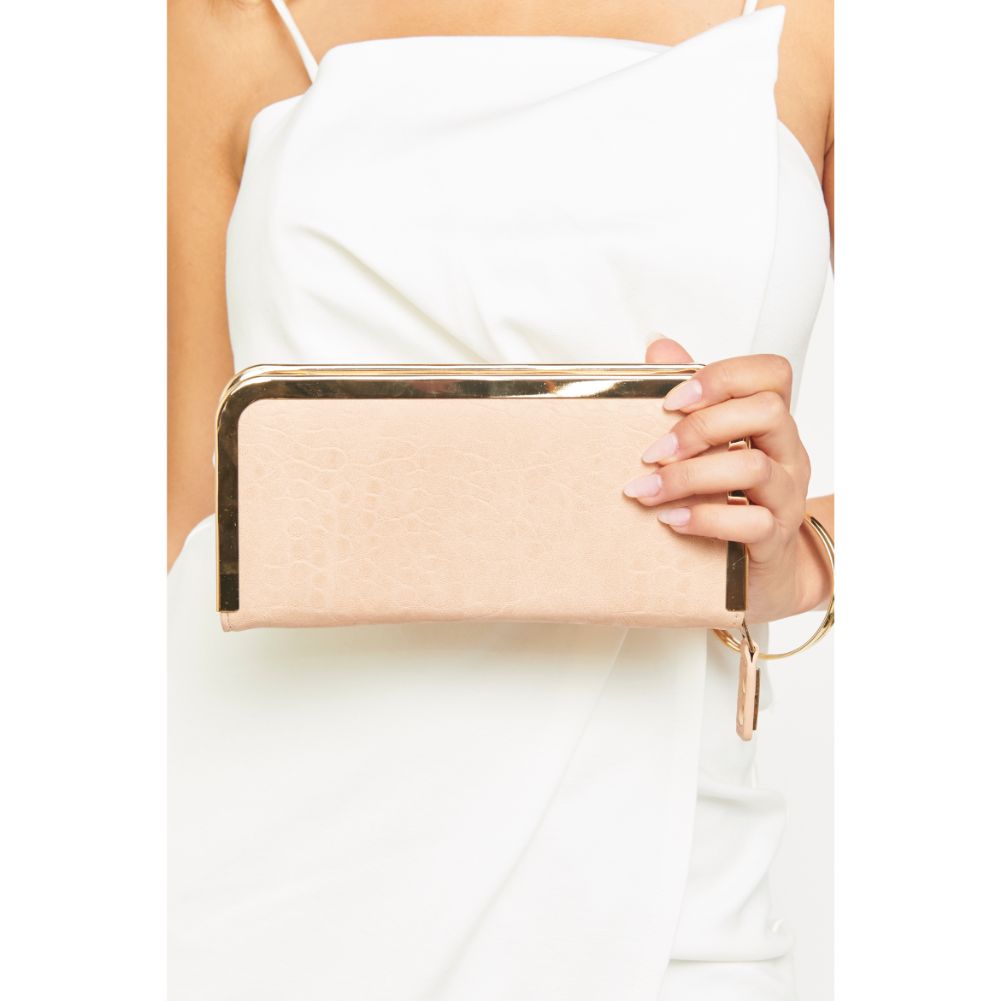 Woman wearing Nude Urban Expressions Trenton Wallet 840611128096 View 2 | Nude