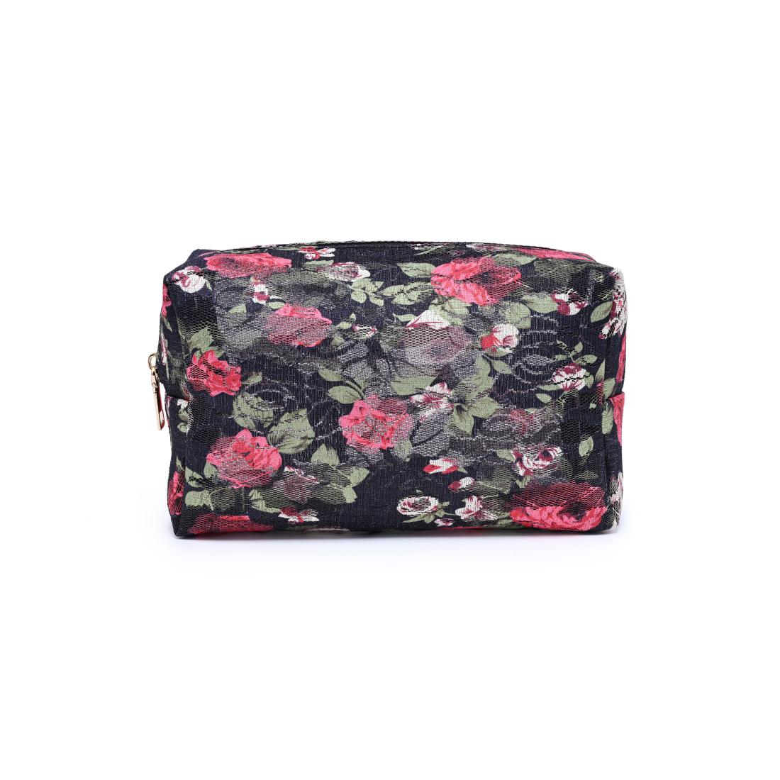 Urban Essentials Petal Play Cosmetic & Travel Organizer Pouch 840504207457 View 5 | Black