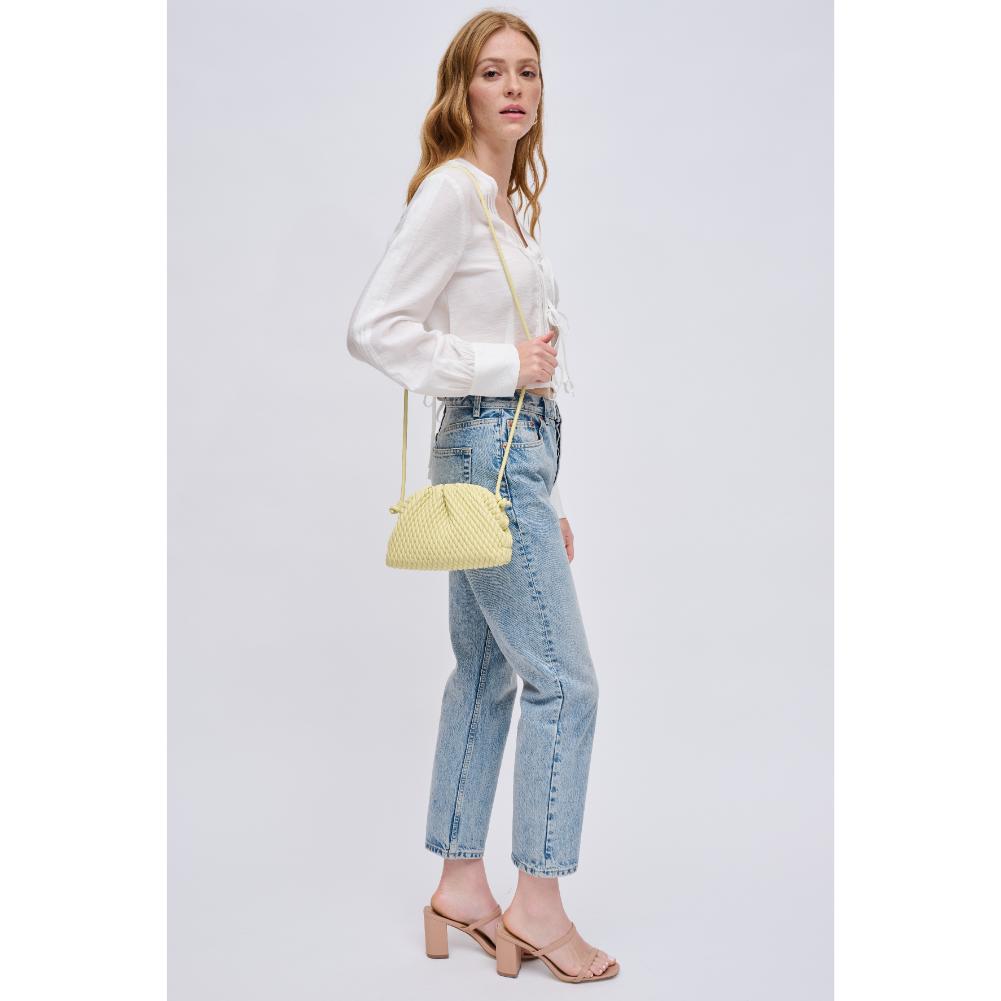 Woman wearing Butter Urban Expressions Elise Crossbody 840611122902 View 4 | Butter