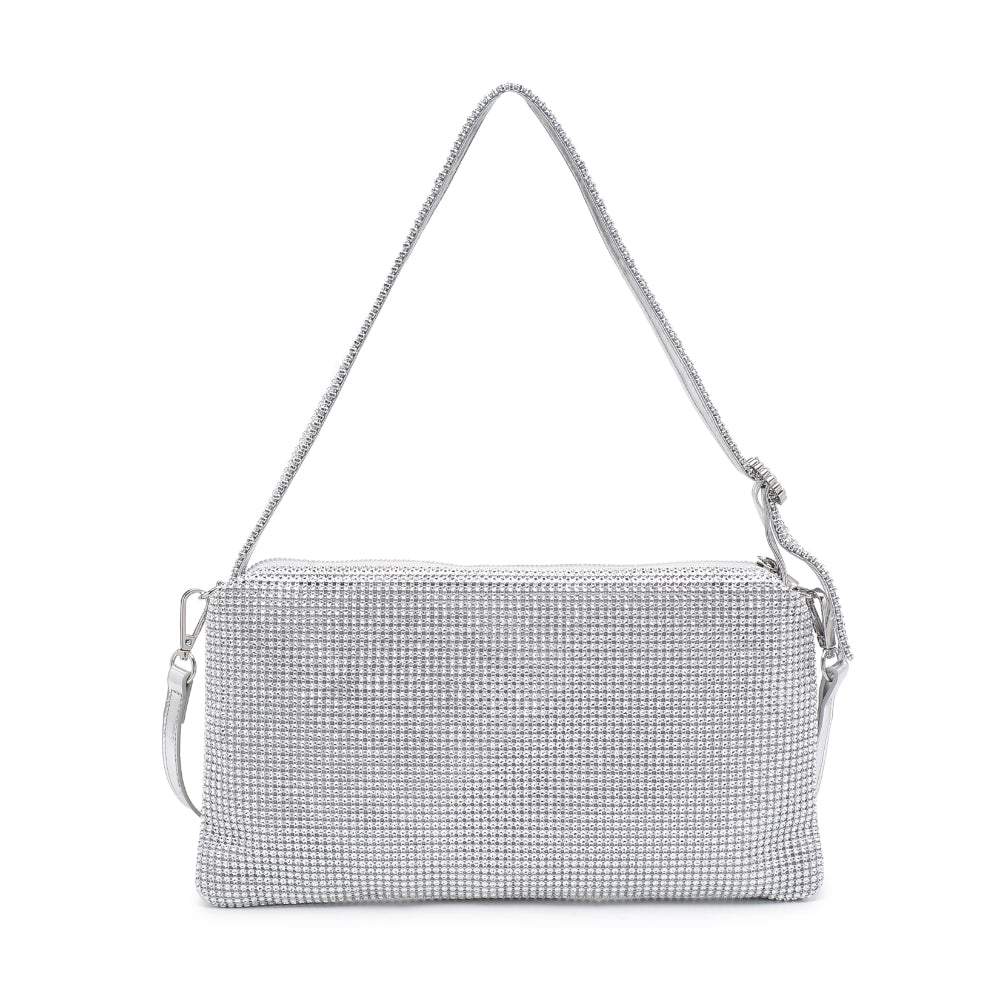 Product Image of Urban Expressions Glenda Evening Bag 840611110077 View 7 | Silver