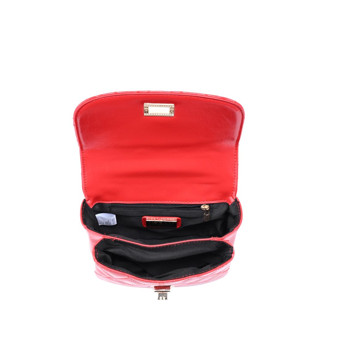Woman wearing Red Urban Expressions Leo Crossbody 840504205064 View 9 | Red