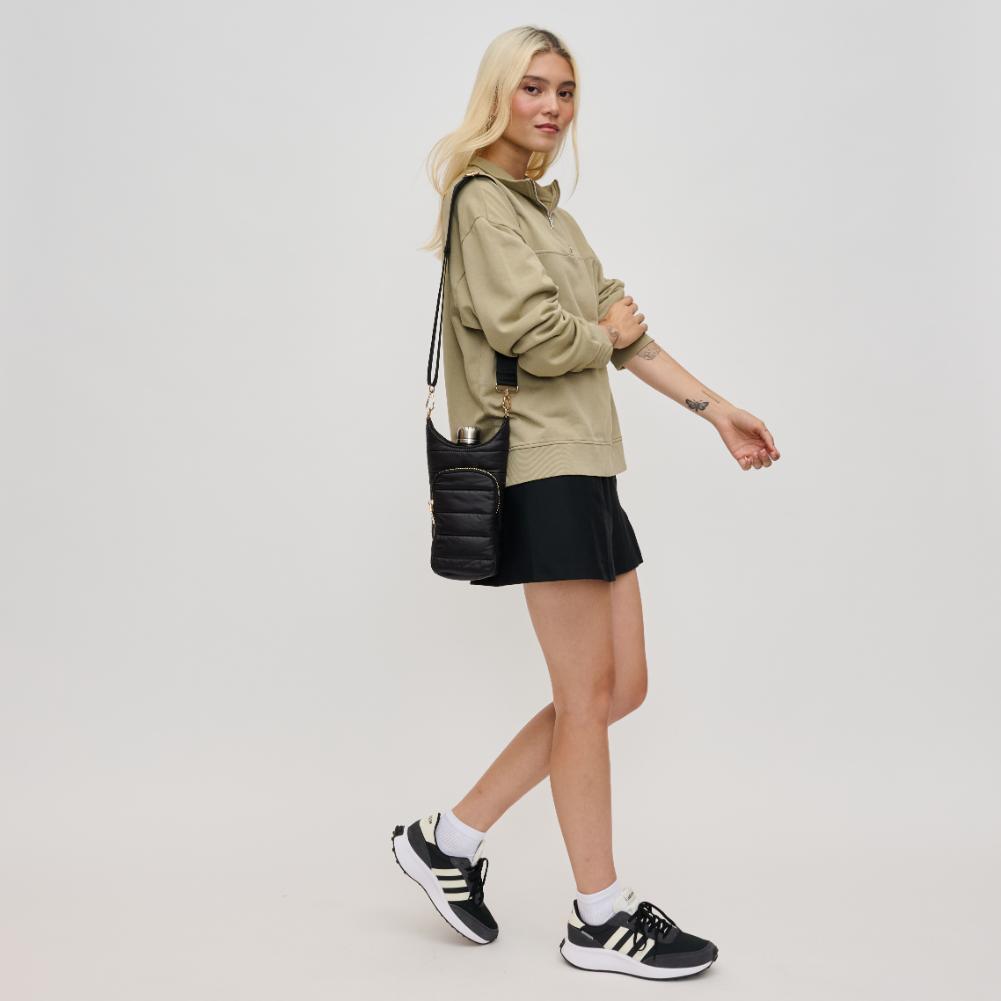 Woman wearing Black Urban Expressions Jace Crossbody 840611193537 View 3 | Black