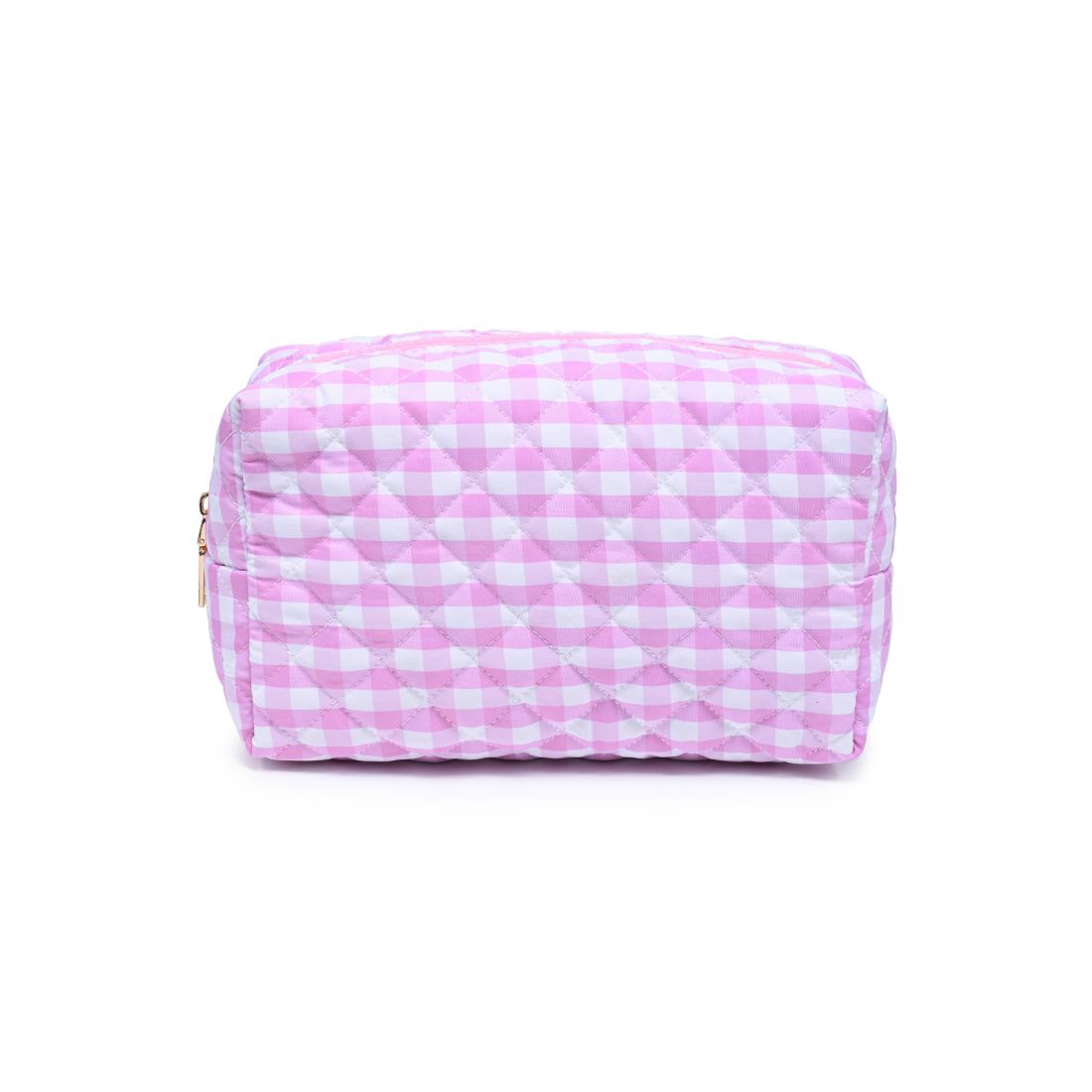 Urban Essentials Check Mate Cosmetic & Travel Organizer Pouch 840504209833 View 5 | Soft Pink