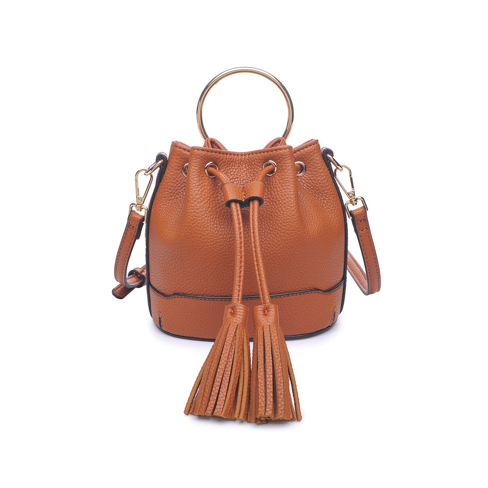 Woman wearing Tan Urban Expressions Ziggy Crossbody 840611142627 View 5 | Tan