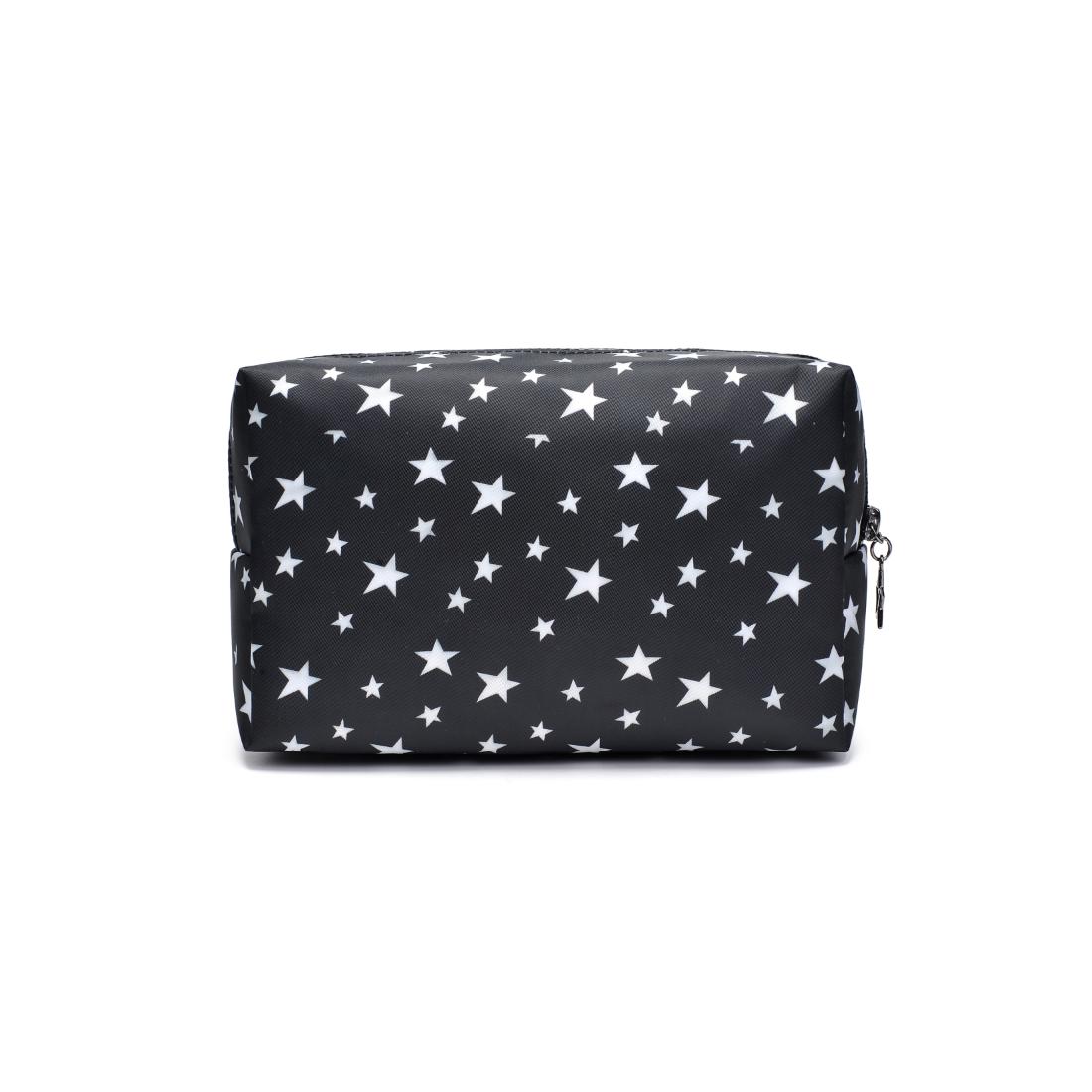 Urban Essentials Starlite Cosmetic & Travel Organizer Pouch 840611196958 View 7 | Black White