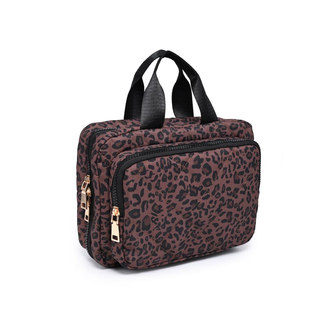 Urban Essentials Leopard Lane Brush Holder 840504209802 View 2 | Chocolate Leopard
