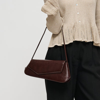 Woman wearing Espresso Urban Expressions Mett Shoulder Bag 840504212680 View 1 | Espresso