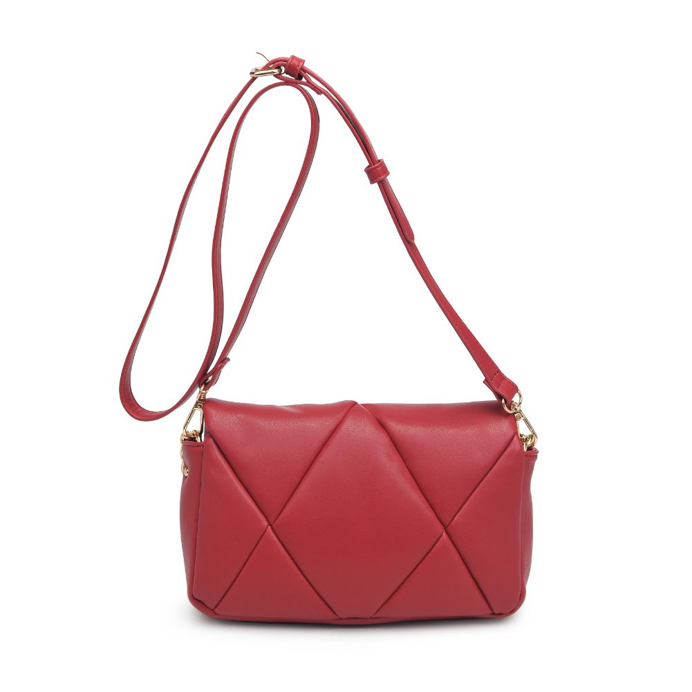 Woman wearing Red Urban Expressions Anderson Crossbody 840611113795 View 7 | Red