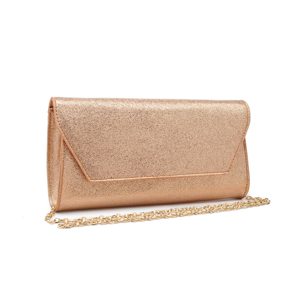 Product Image of Urban Expressions Electra Metallic Clutch NA-840611145710 View 2 | Rose Gold