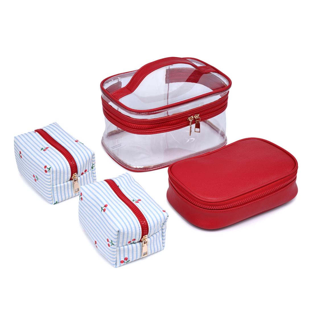 Woman wearing Blue Cherry Urban Essentials Cherry Lane - 4 Piece Train Case Set 840504215759 View 1 | Blue Cherry