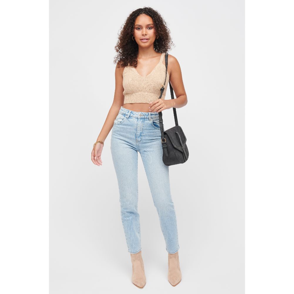 Woman wearing Black Urban Expressions Henderson Crossbody 840611122926 View 4 | Black