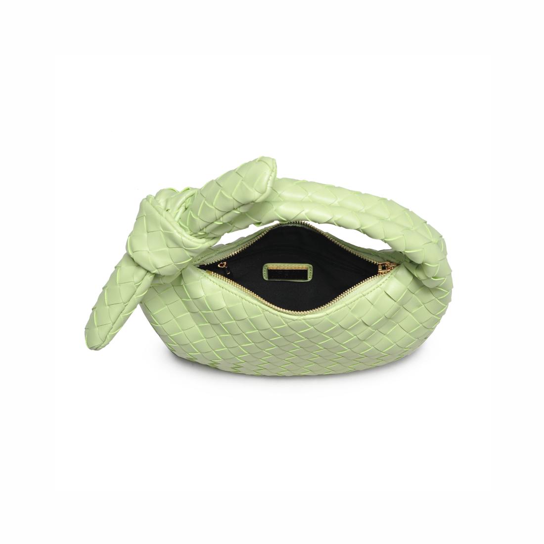 Woman wearing Pistachio Urban Expressions Lizbeth Clutch 840611148070 View 9 | Pistachio