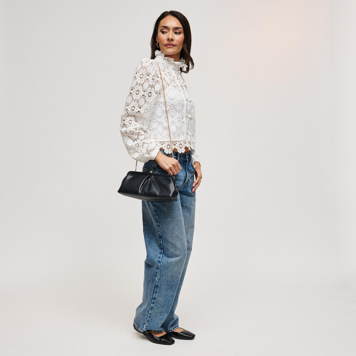Woman wearing Navy Urban Expressions Kit Crossbody 840504212543 View 4 | Navy