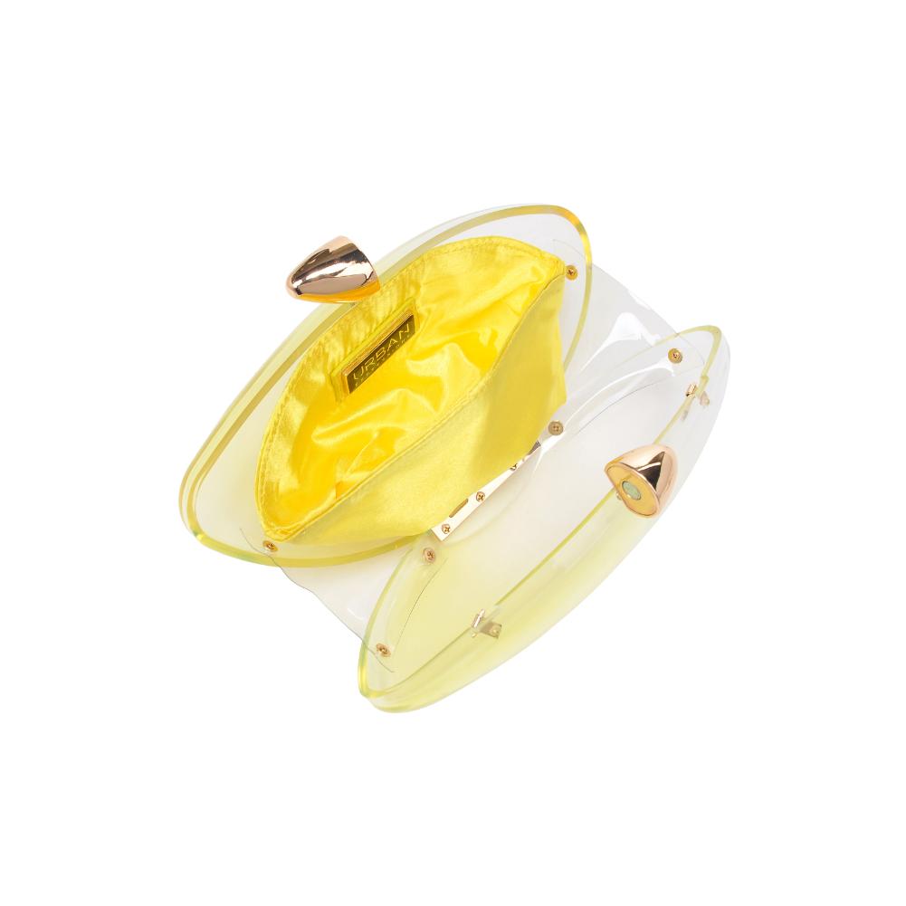 Woman wearing Yellow Urban Expressions Hayden Evening Bag 840611193339 View 9 | Yellow