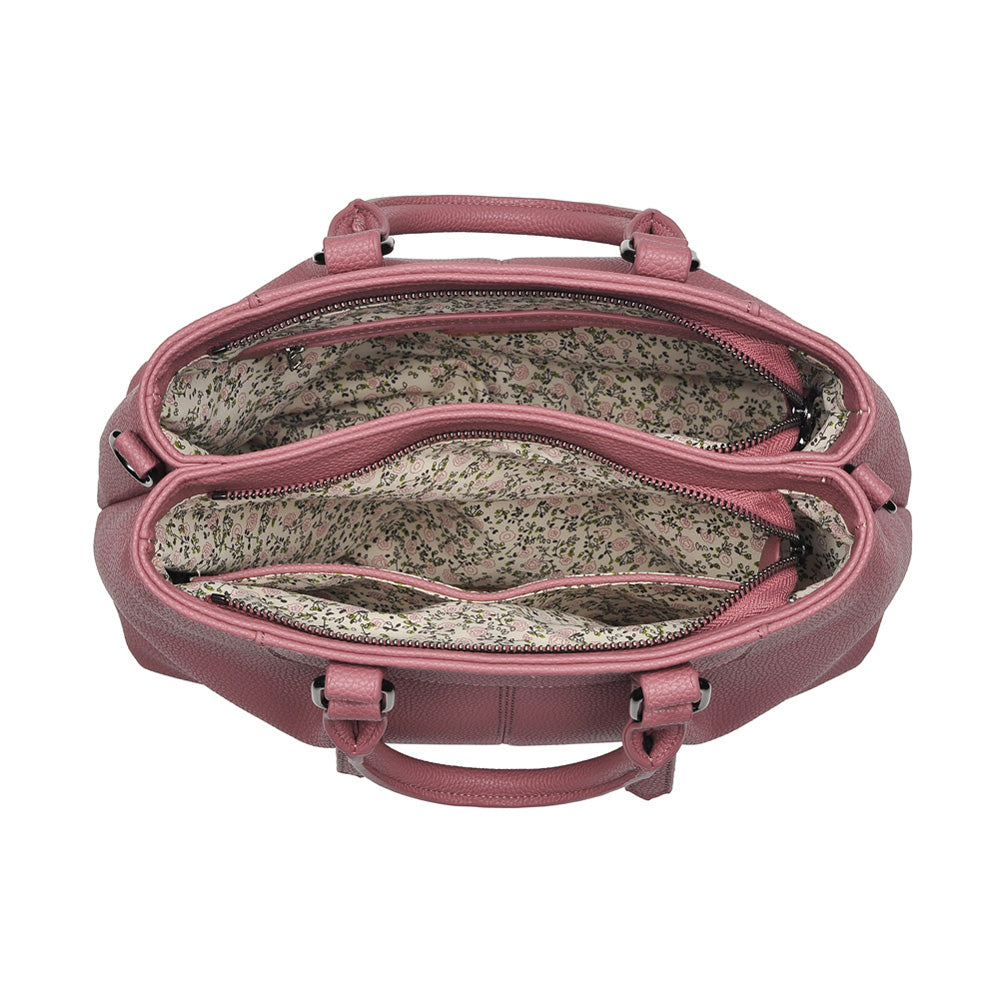 Product Image of Urban Expressions Austin Satchel NA-840611150561 View 4 | Mauve