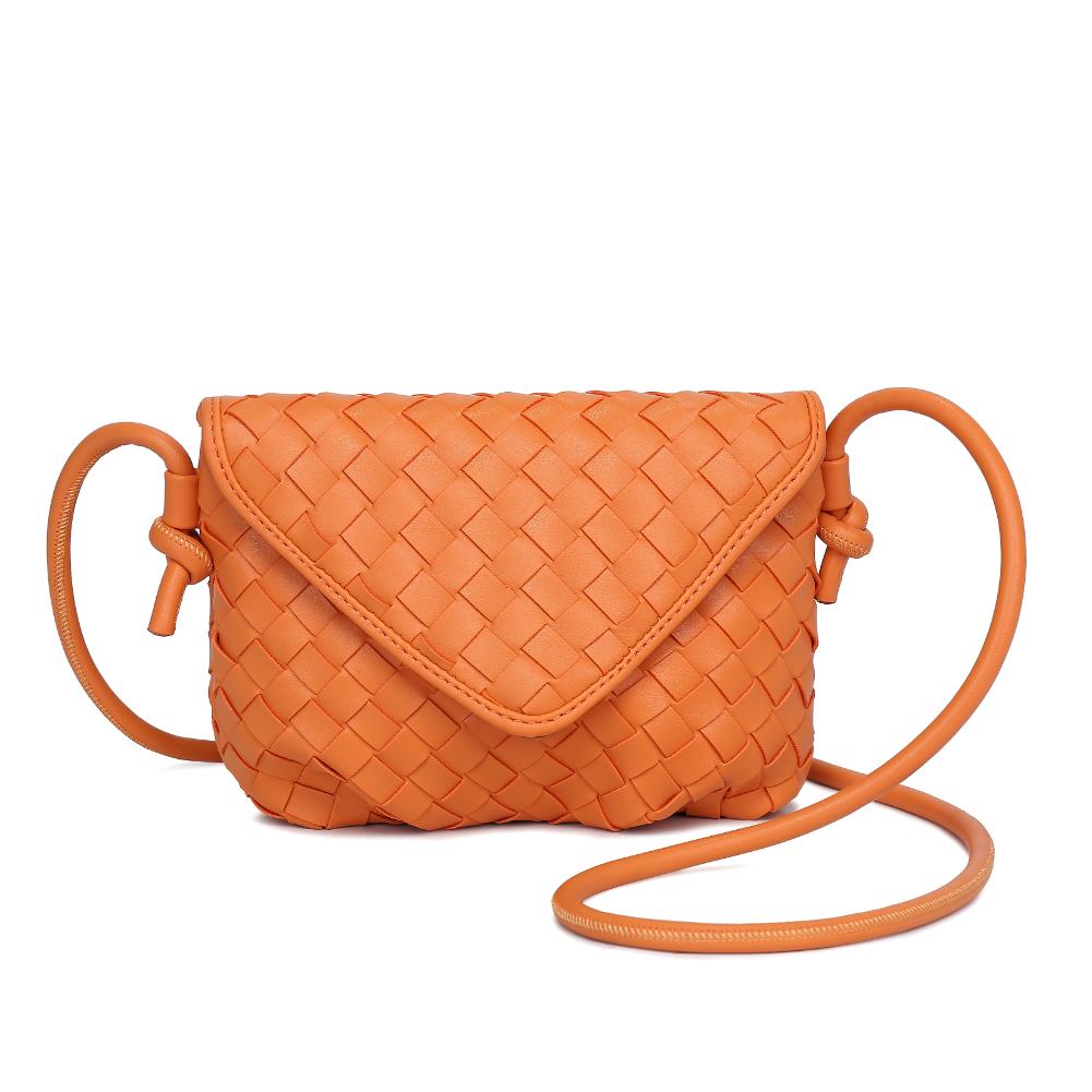 Woman wearing Orange Urban Expressions Kylo Crossbody 840611124418 View 5 | Orange