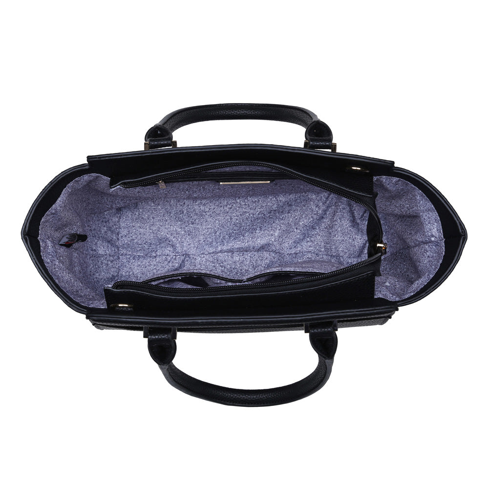 Product Image of Urban Expressions Langley Satchel NA-840611149572 View 4 | Black